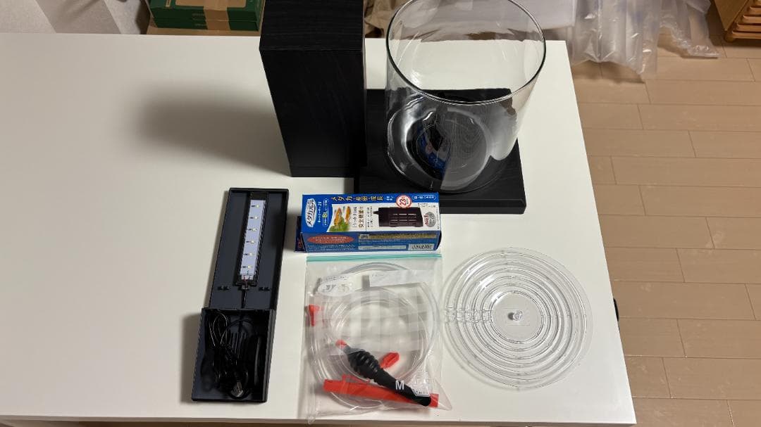 GEX ペルコ　チャコールブラック　小型水槽　付属品・おまけ有