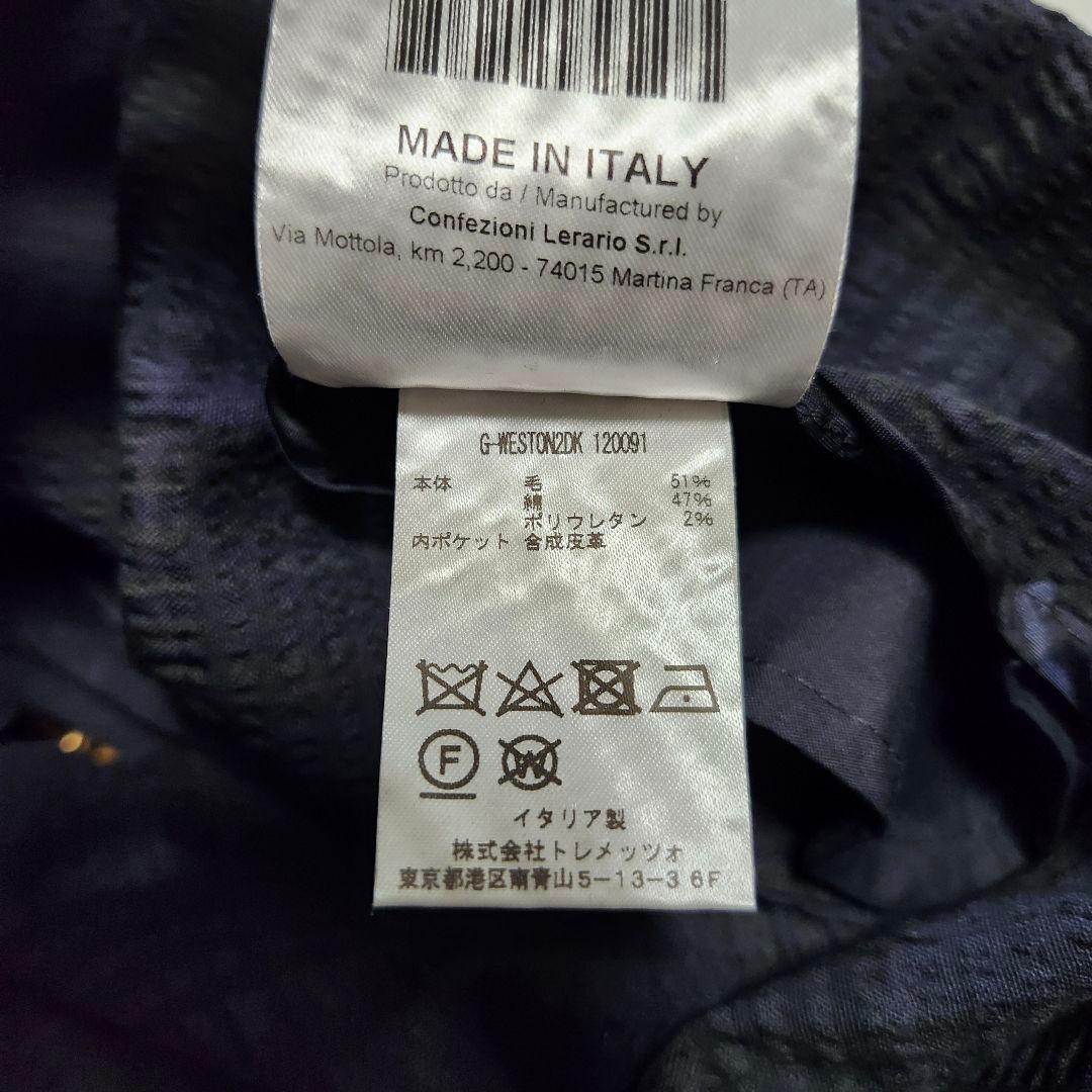 タリアトーレ　ウェストン　テーラードジャケット　ダブル　金ボタン　シアサッカー