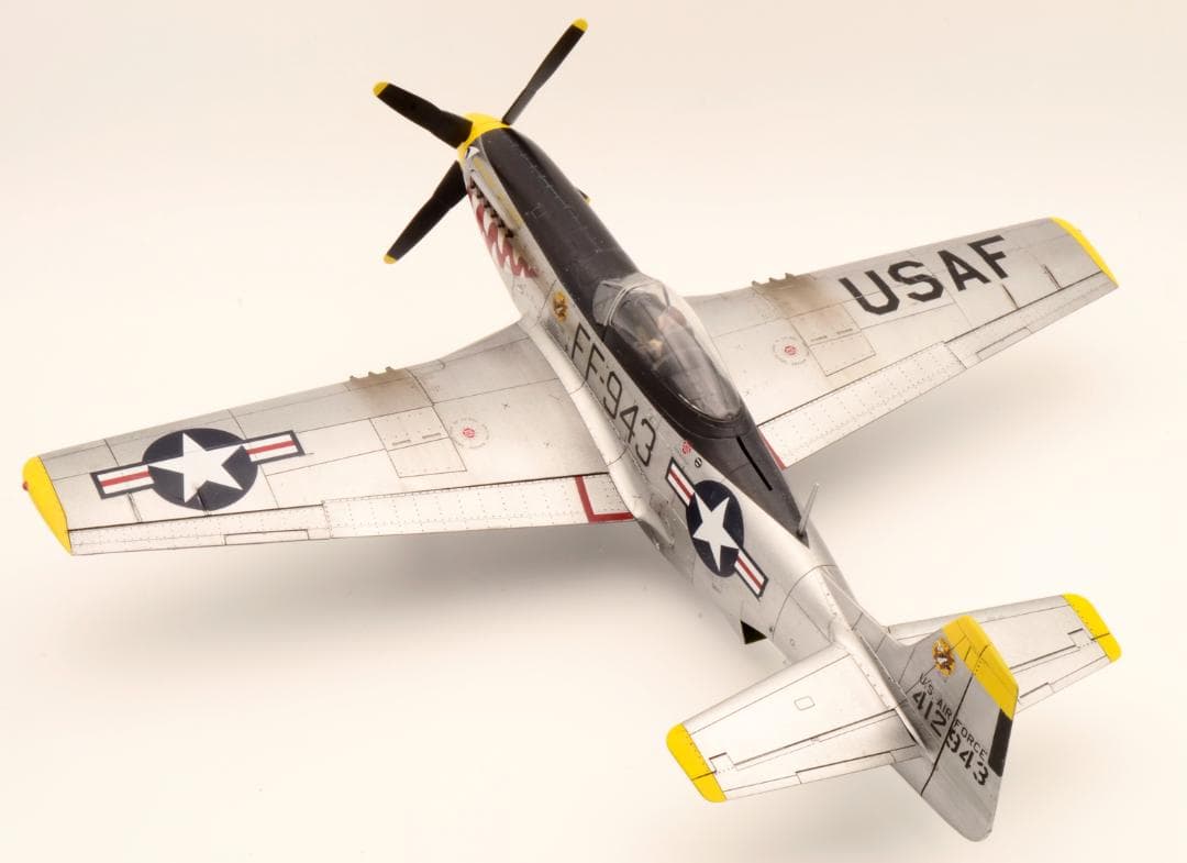 ムスタングです。1/48 P400 P51 2機セット(プラモ 完成品)
