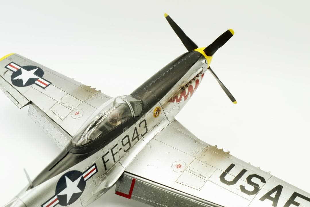 ムスタングです。1/48 P400 P51 2機セット(プラモ 完成品)