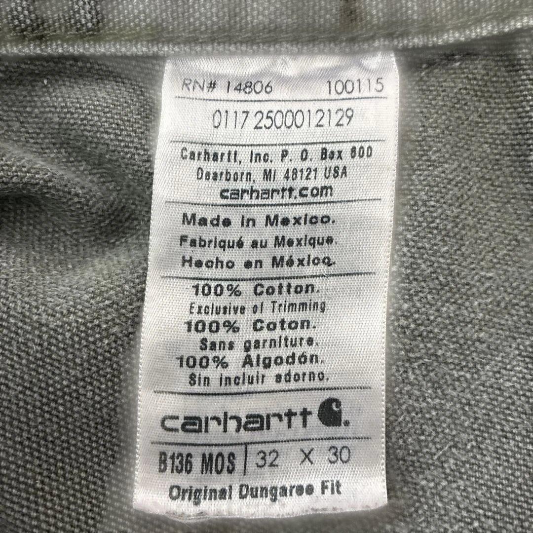 た*か様 Carhartt カーハート B136 MOSダブルニー 32×30