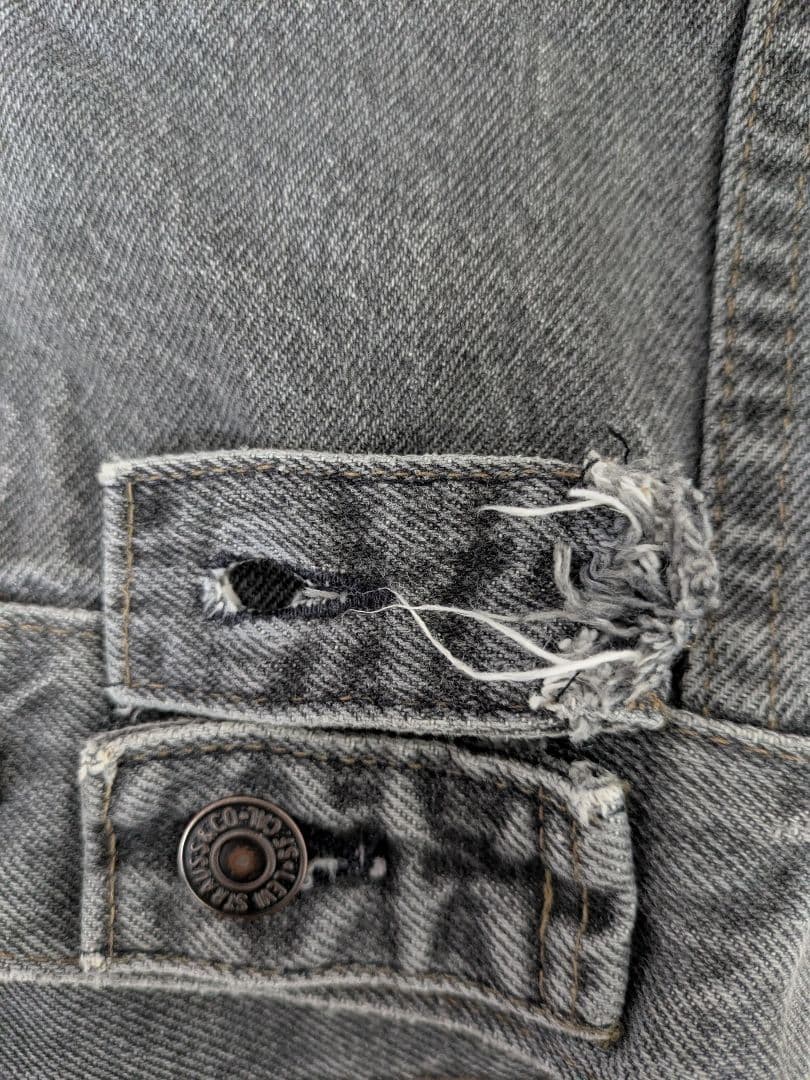 90s 先染め 75505 リーバイス デニムベスト 42 u13