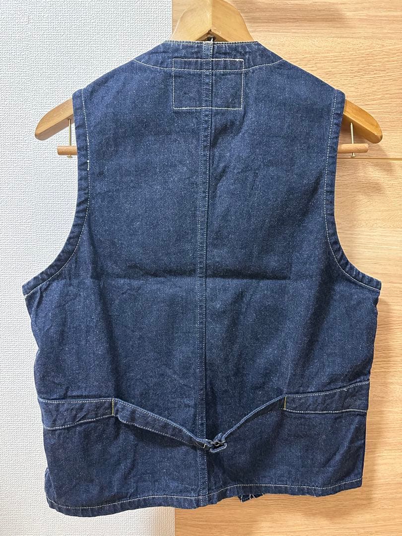 SUGAR CANE ストライプデニムベスト 36