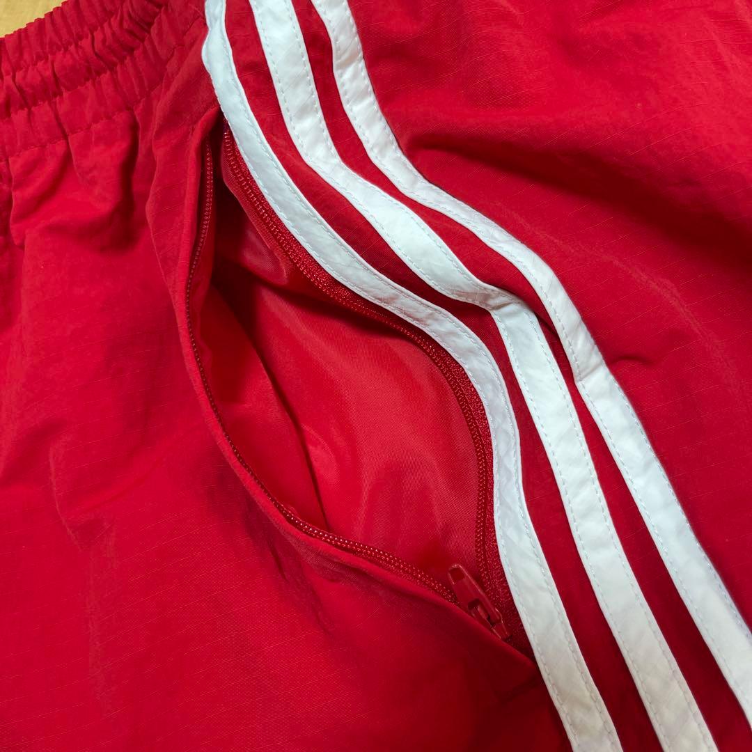 アディダス　メンズ スリーストライプス カーゴパンツ　赤　大きいサイズ