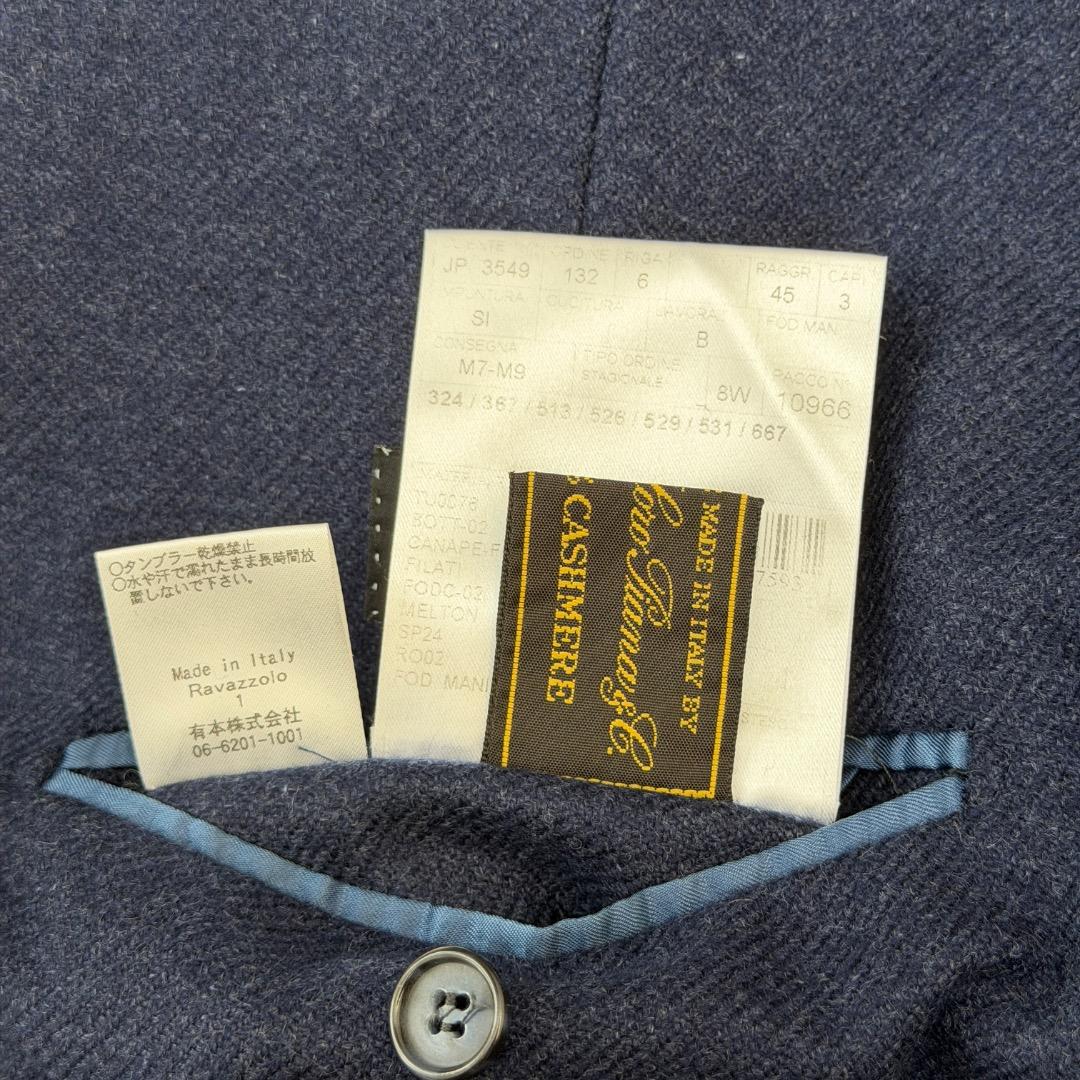 ジ*ン様 【美品】 ラヴァッツォーロ ジャケット カシミヤ ネイビー RAVAZ