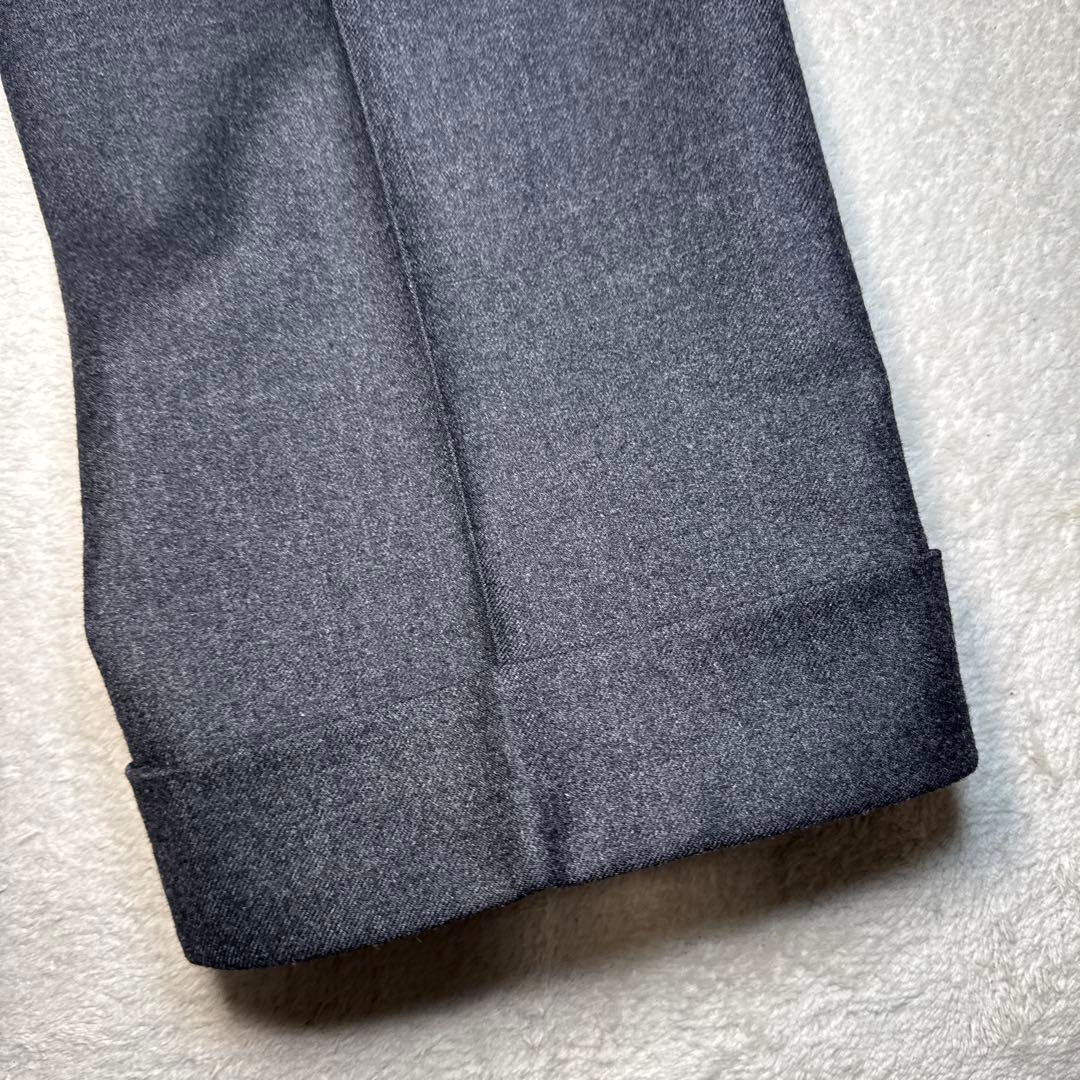 38 美品　秋冬　インコテックス　スラックス　グレー　42 ウール