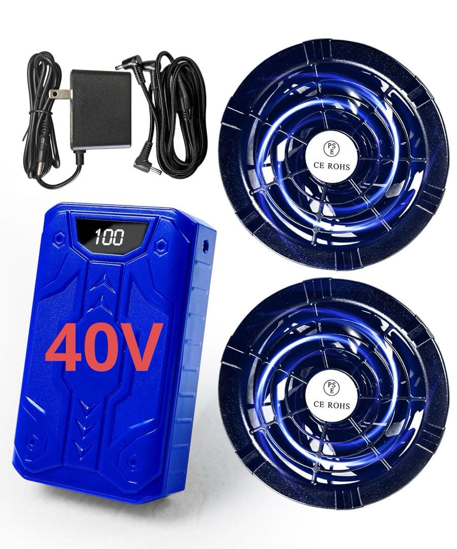 ✨ファンバッテリー 40V✨ 空調作業服 大容量バッテリー 空調ファン
