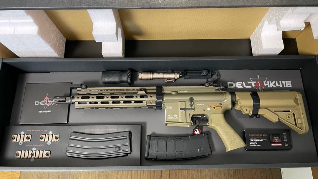 東京マルイ 次世代電動ガン HK416 デルタカスタム MAGPUL グリップ他