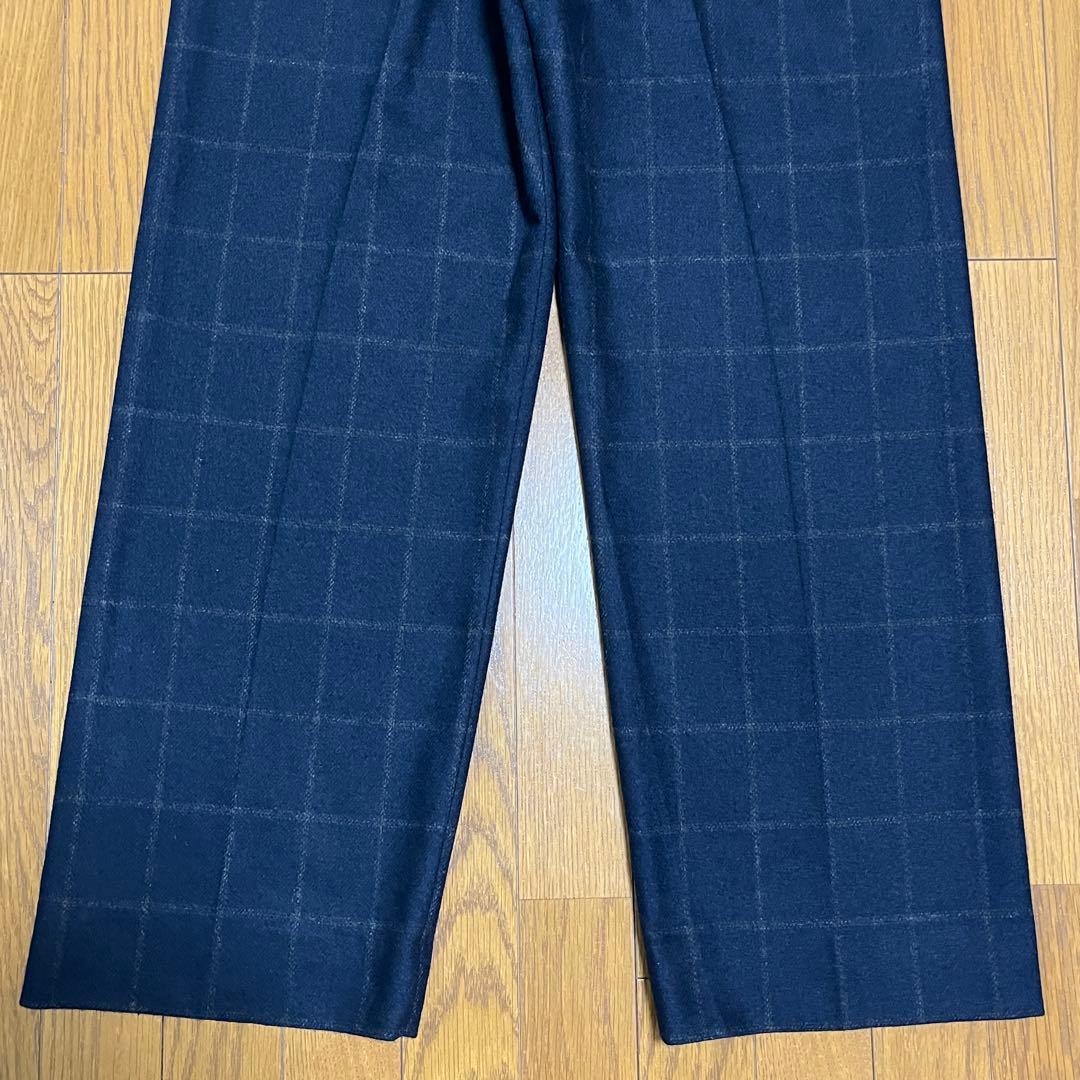 BRITISH MADE セレモニーパンツ【NAVY × GREY CHECK】