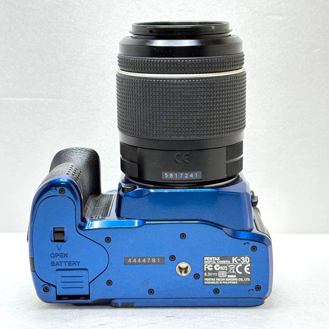 【黒死病対策済】PENTAX K-30 クリスタルブルー 50-200mmズーム