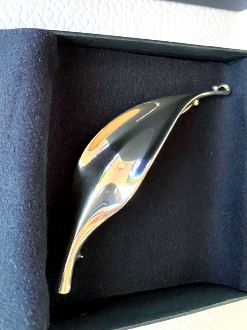 極美品プリュム羽ジョージジェンセンブローチ391TORUN