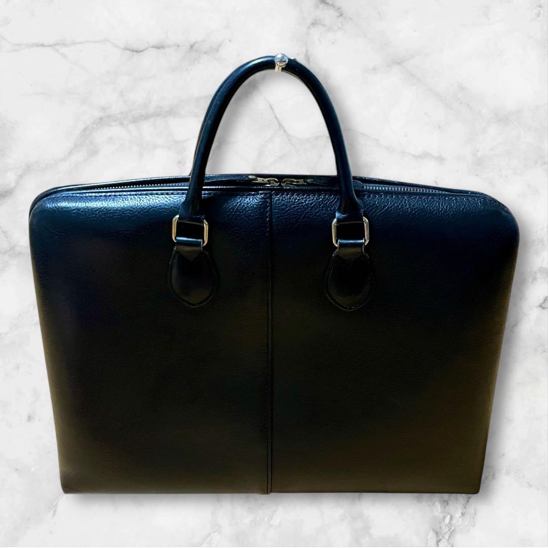 【美品】PORTER ポーター カミー ブリーフケース 革 ブラック