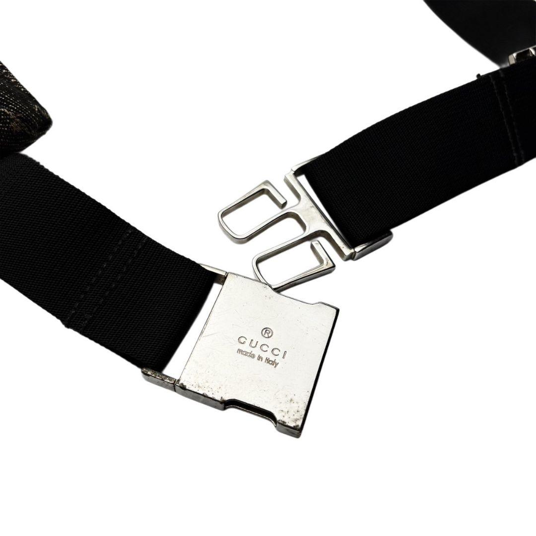 059 GUCCI ウエストポーチ ボディバッグ GGキャンバス g2