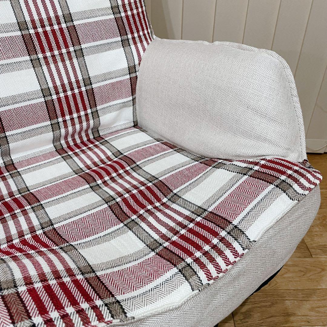 ドウシシャ 回転式ハイバックルームチェア ダイニングチェア ニルス レッド