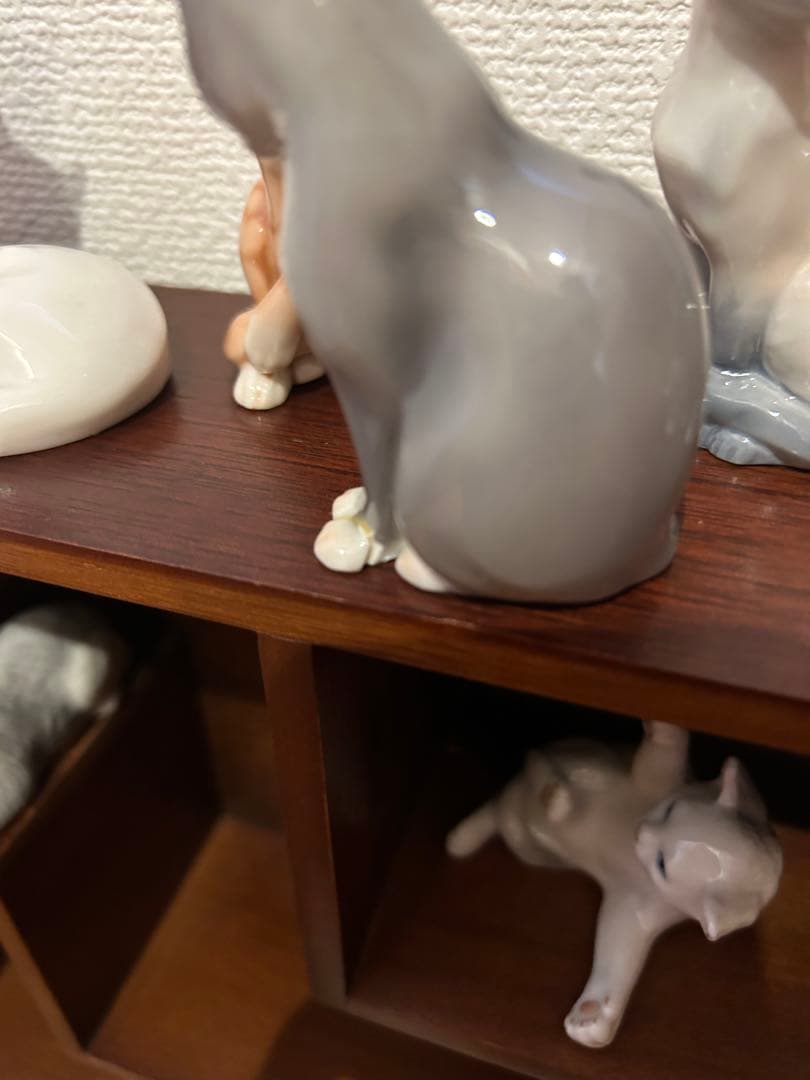値下ロイヤルコペンハーゲン猫12ミニキャットコレクションフィギアひな祭りネコの日