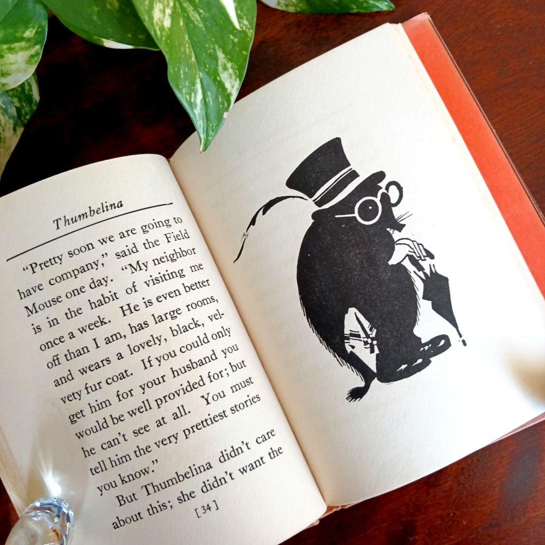 洋書古書　希少　Nerman ネイマン　おやゆび姫アンデルセン　ヴィンテージ