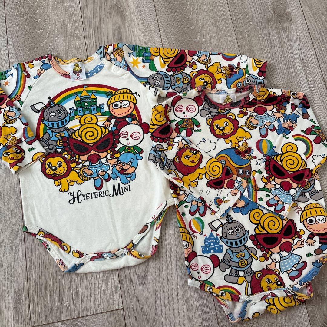 Hysteric Mini カラフルロンパース 2枚セット　最終値下げ