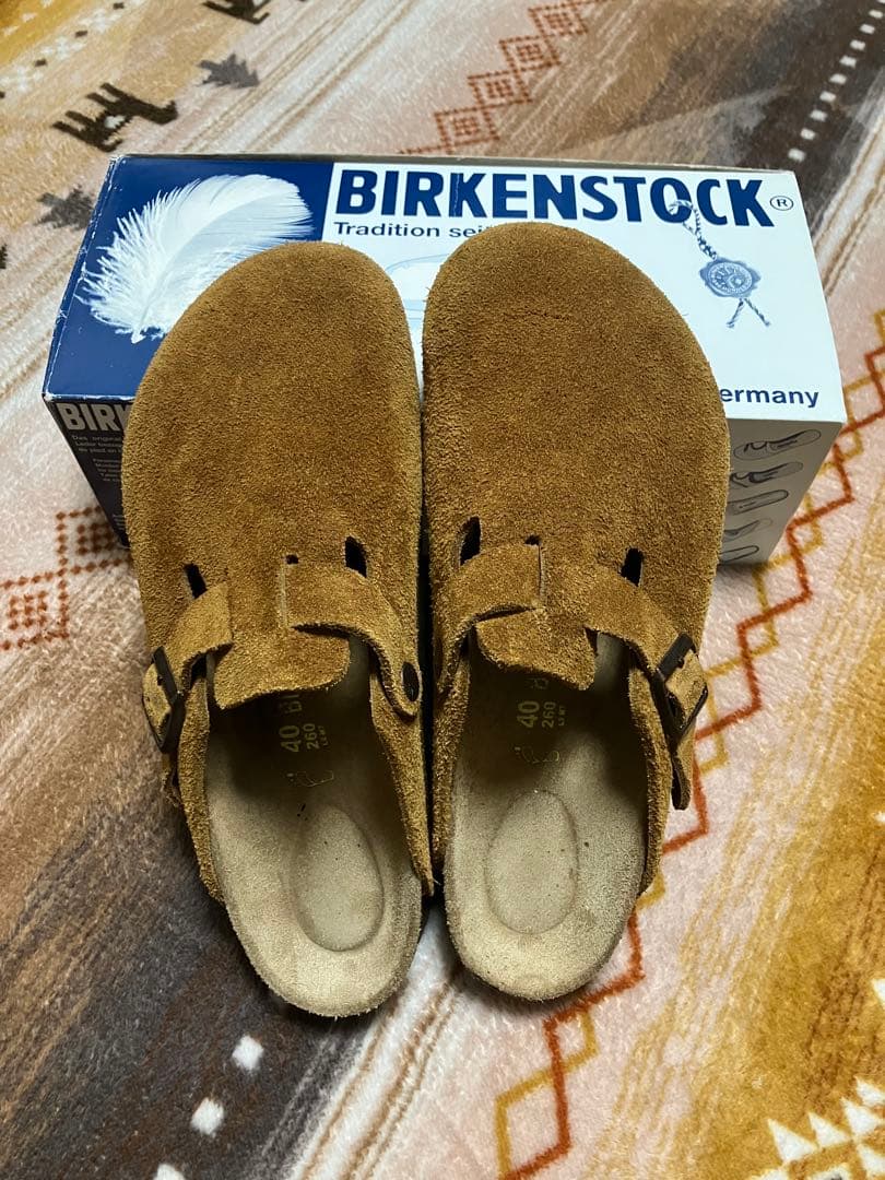【値下不可】Birkenstock Boston ビルケン　ボストン40 26㎝