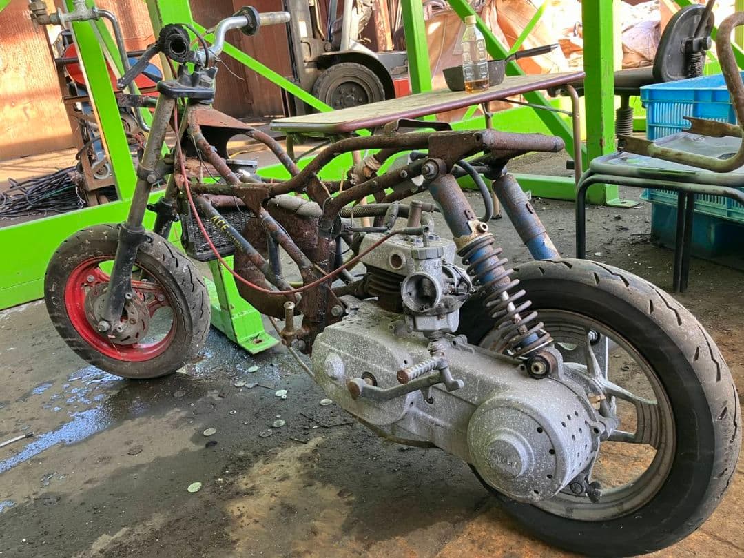 は*や様 当時物　2JAジョグエンジン　ミクニ水冷アルミヘッド