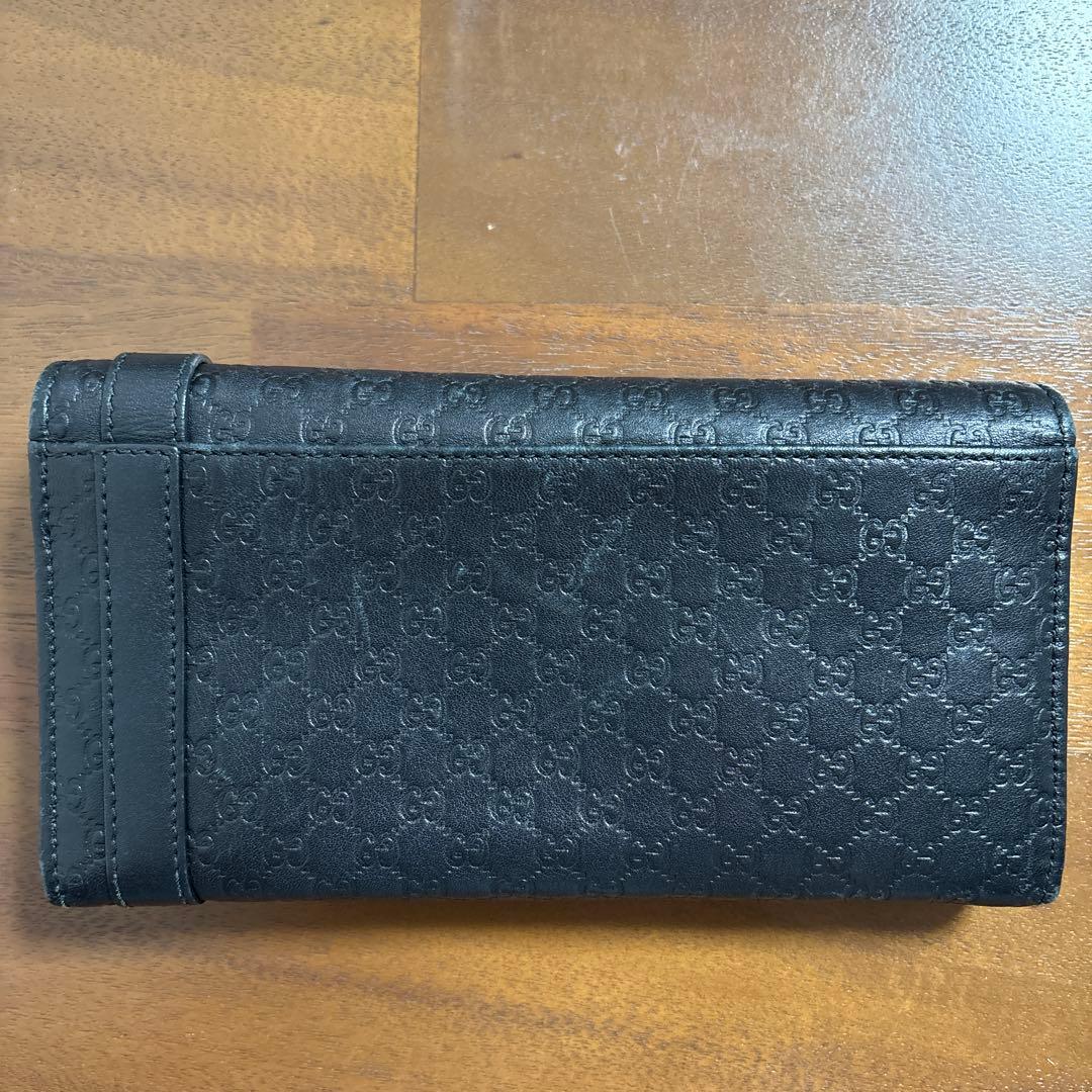 GUCCI マイクログッチシマレザー長財布