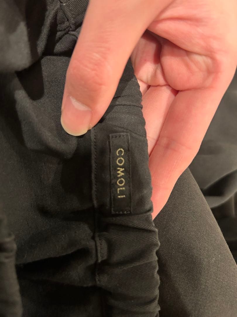 COMOLI (コモリ) 製品染 ドローストリングパンツ