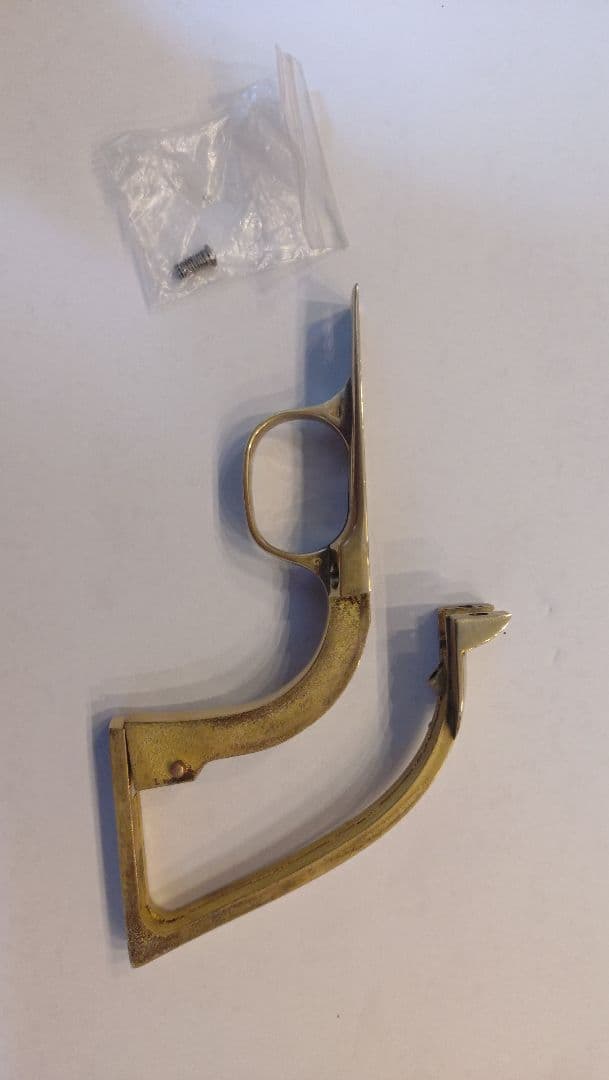 タナカ純正S.A.A2nd用真鍮製バックストラップ＆トリガーガードセット【中古】