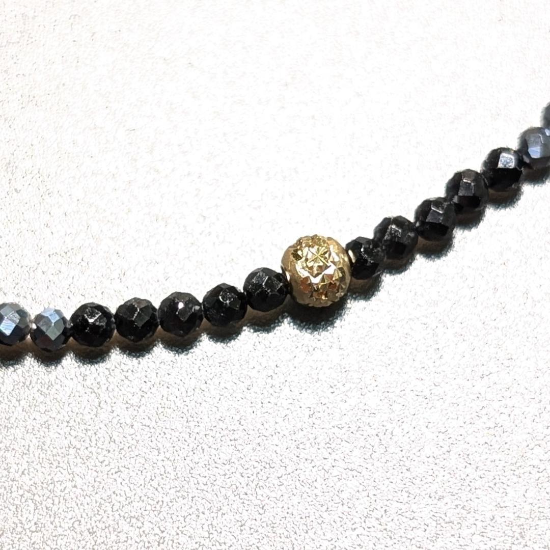 【K18ゴールド×テラヘルツ×ブラックスピネル】魅力と健康を引き寄せるネックレス