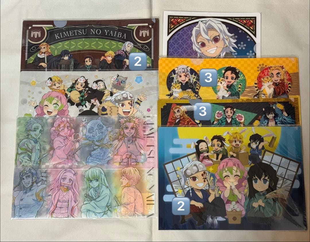 鬼滅の刃　クリアファイル　まとめ売り②