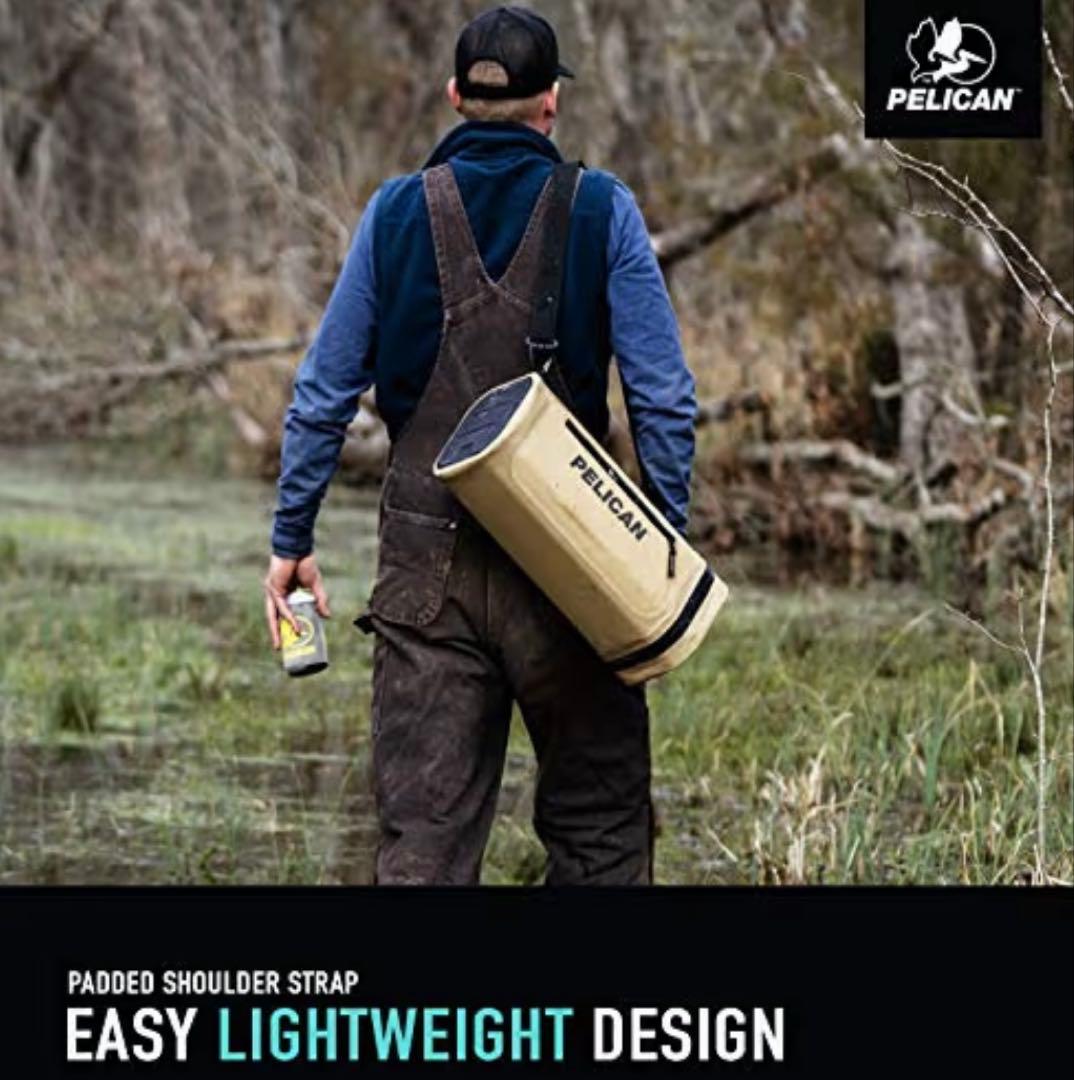 【新品未使用】PELICAN クーラーバッグ グレー 耐水 止水ジッパー 軽量