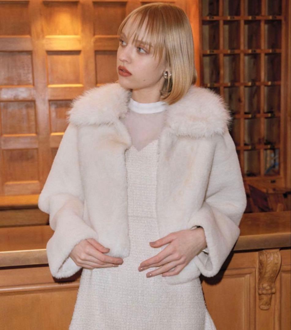 eimy istore エイミーイストワール　フェイクファー　コンビジャケット