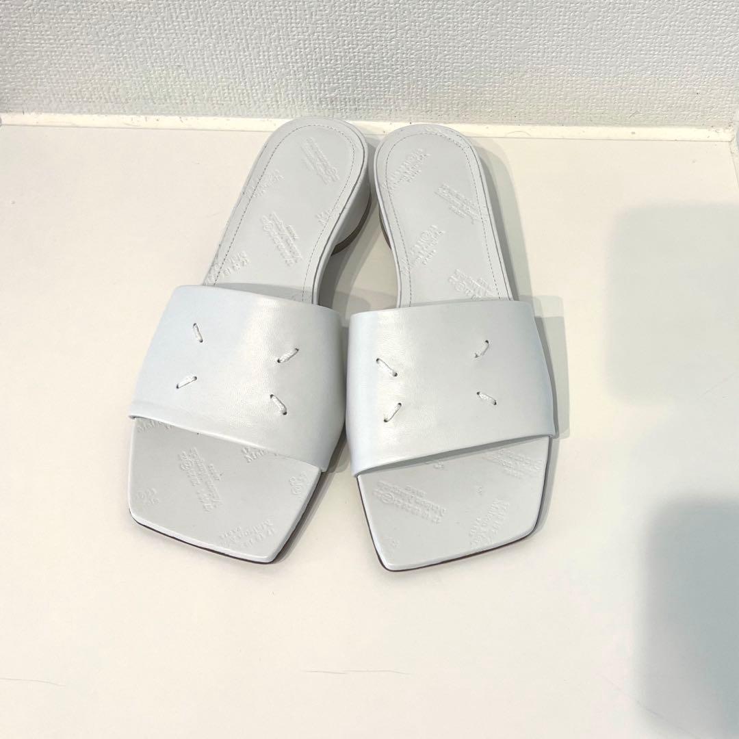 限定SALE！Maison Margiela スクエアトゥレザーサンダル