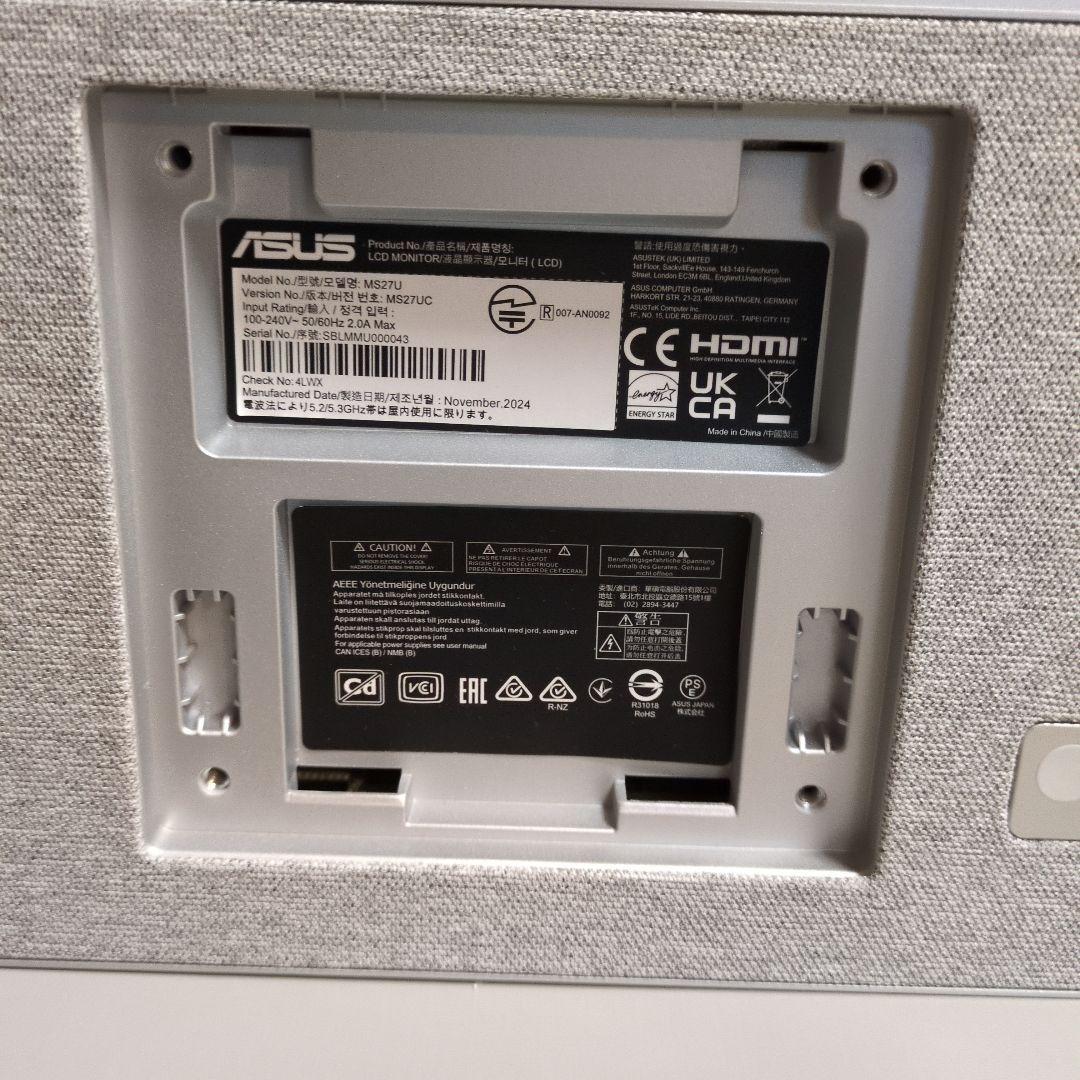 その他 ASUSZenScreenSmartMS27UCGoogleTV