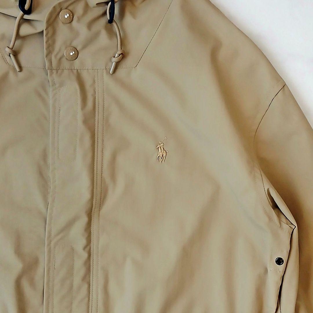 極美品 ポロ ラルフローレン 上品 ナイロン ロングコート マウンテンパーカー