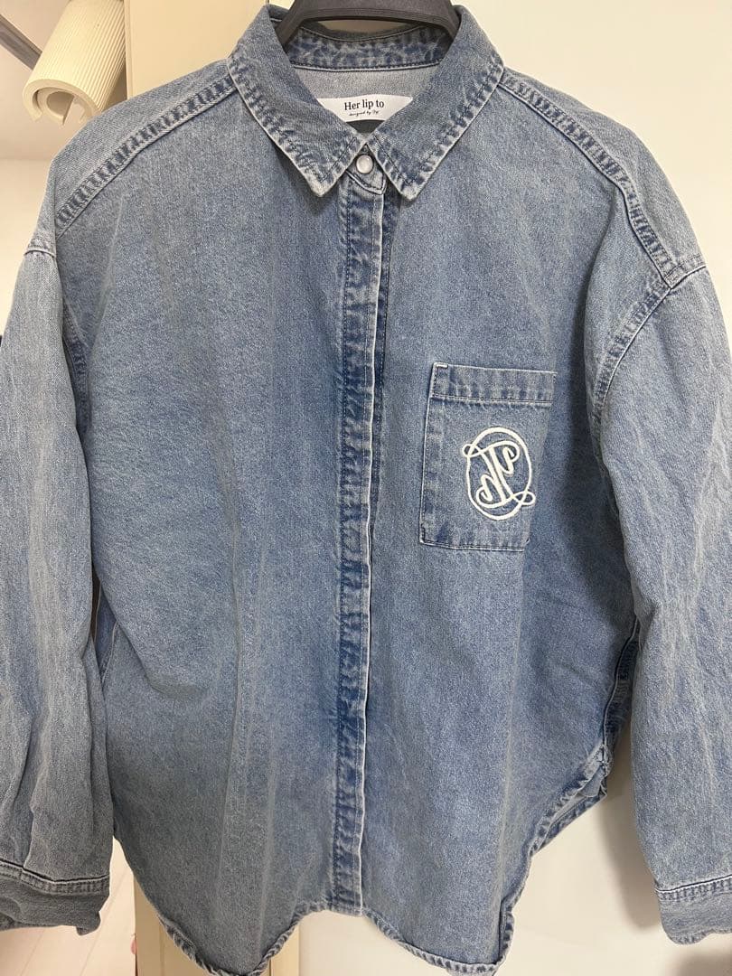 ジャケット・アウター Emblem Logo Denim Shirt