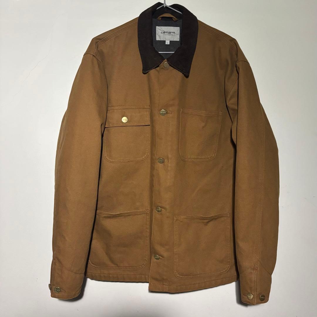 古着Carhartt ブラウン カバーオール　カーハート　ミシガンチョアコート