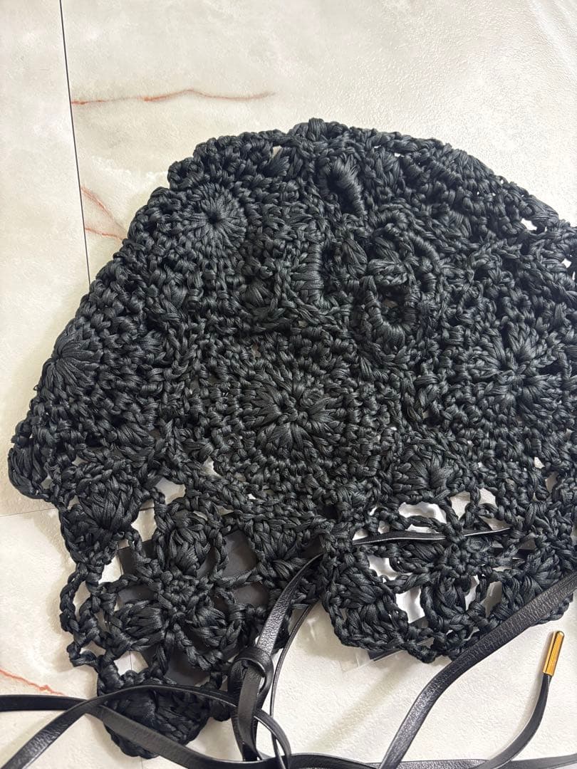 未使用　entwurfein レザー　帽子　レザー　ブラック　定価63800円