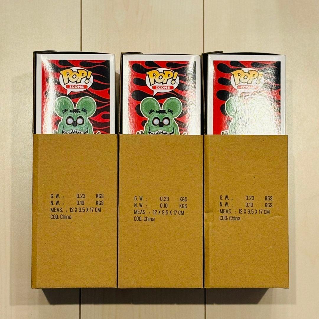 Funko Pop! Icons Rat Fink フィギュア 3体セット