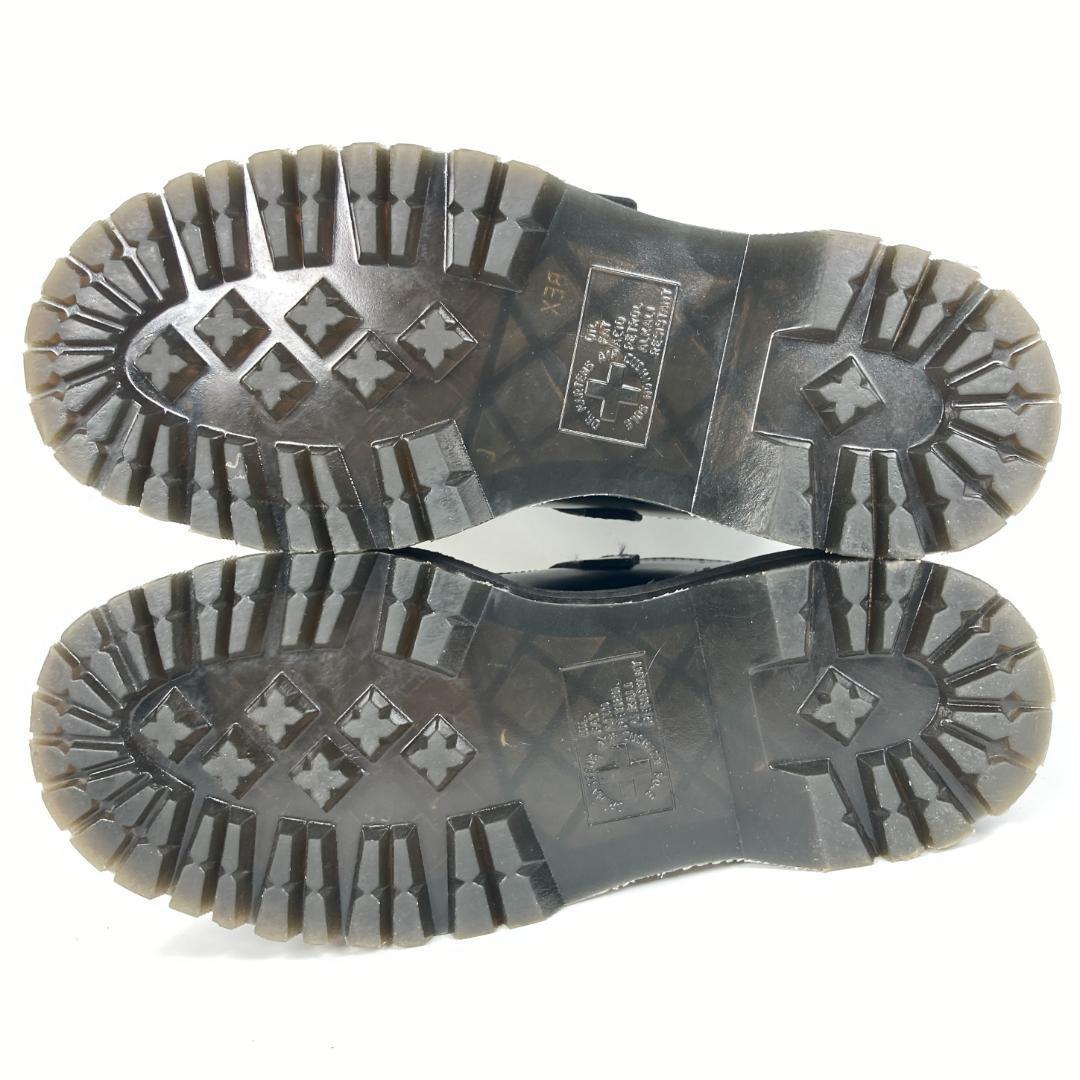 ドクターマーチン　BETHAN　超厚底キャップトゥストラップベルトレザーシューズ