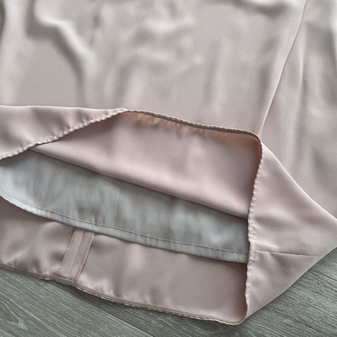 【ローズティアラ】ワンピース　リボン　フレア　ピンク