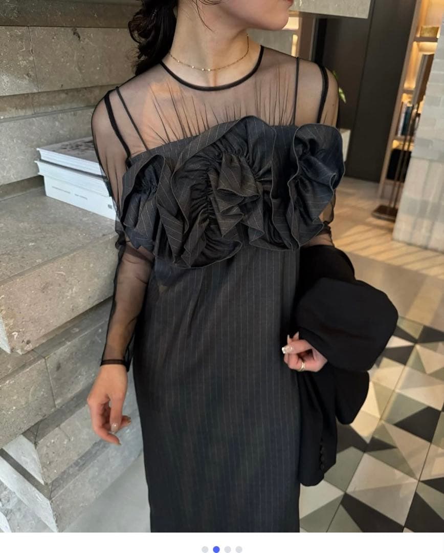 スーツ・フォーマル・ドレス RyoLE'RURE Wavy frill bustier