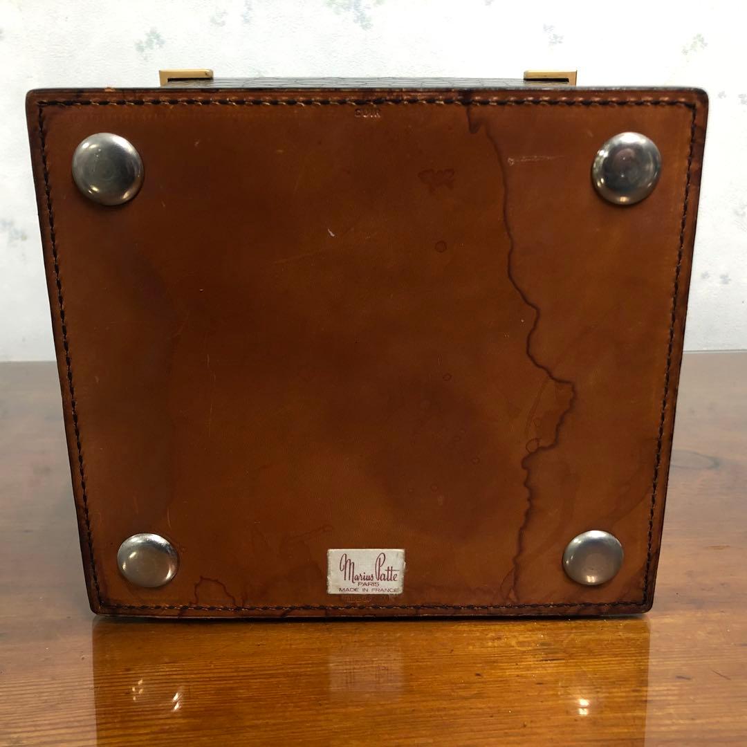 Marius Patte マリウスパット クロコダイル革 ダストボックス ゴミ箱