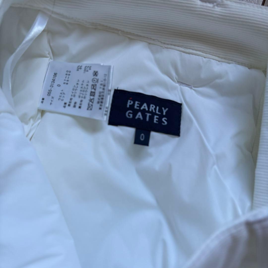 PEARLYGATES サイズ0 中綿スカート ホワイト白 パーリーゲイツ
