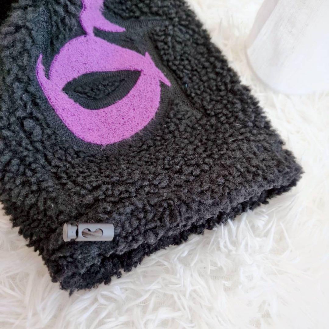 ◾︎激レア◾︎ ガルフィー ボアパーカー ビッグ刺繍ロゴ 燃える薔薇 中型犬 黒