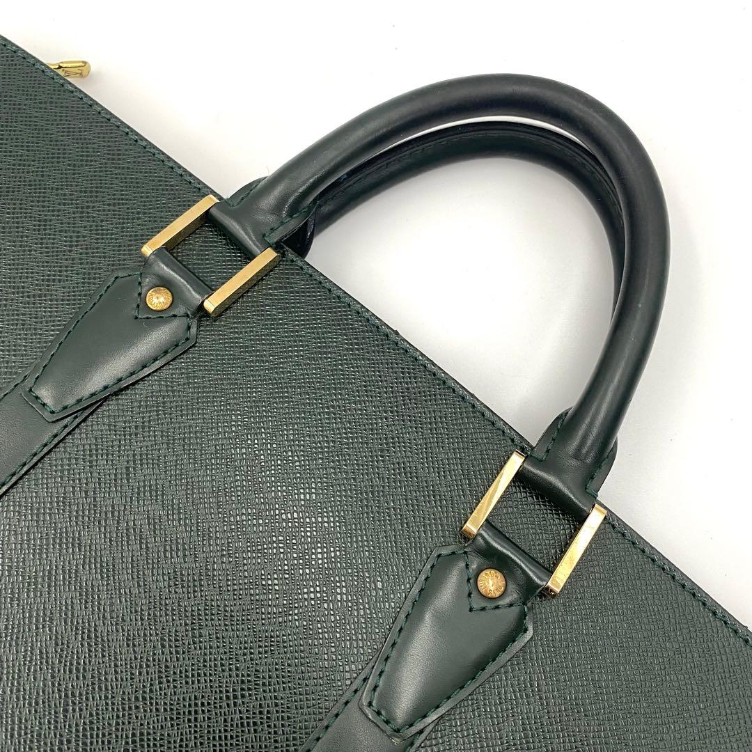 ルイヴィトン タイガ ポルトドキュマン ロザン メンズ ビジネスバッグ エピセア