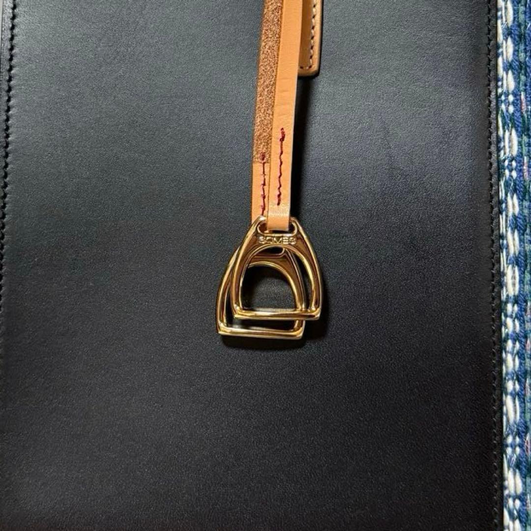 ⭐️未使用⭐️ ソメスサドル　優佳良織　ハンドバッグ　コラボバッグ　レザー　黒