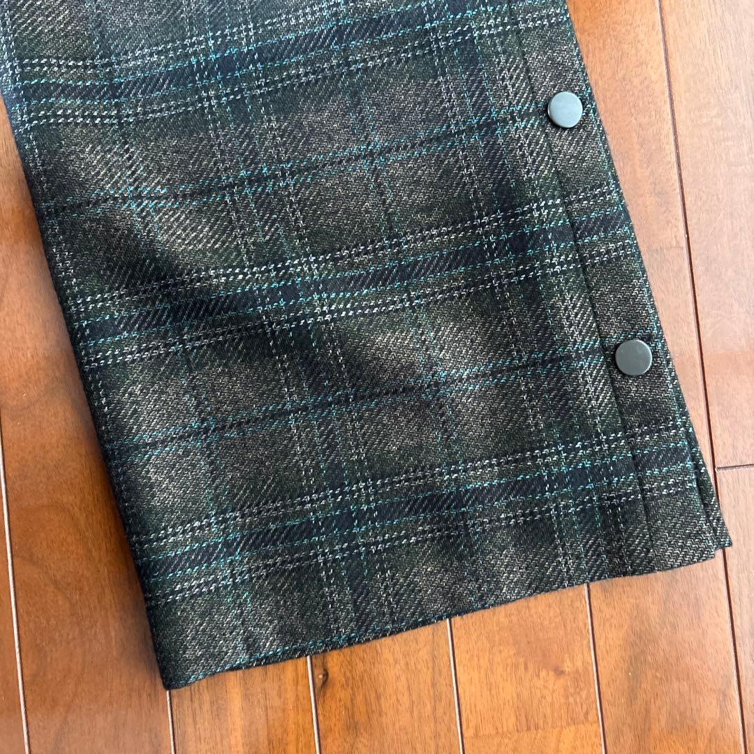 マルジェラ　チェック柄 ゴムウエスト パンツ38サイズ