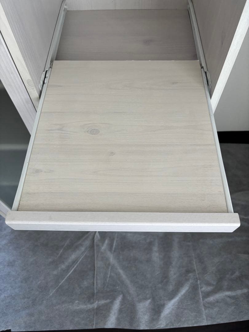 【値下げしました！】佐藤産業　キッチンボード　レンジボード　レンジ台　食器棚　白