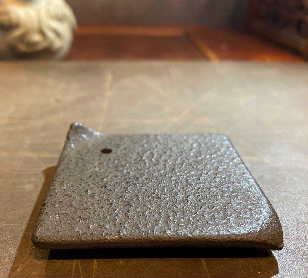 美品 お香たて・ハンドメイド陶器製台座　２点セット ヴィンテージ　レア