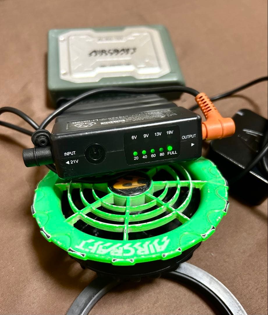 【Burtle】バートル19V・【HOOH】空調服セット（ファン・バッテリー付)