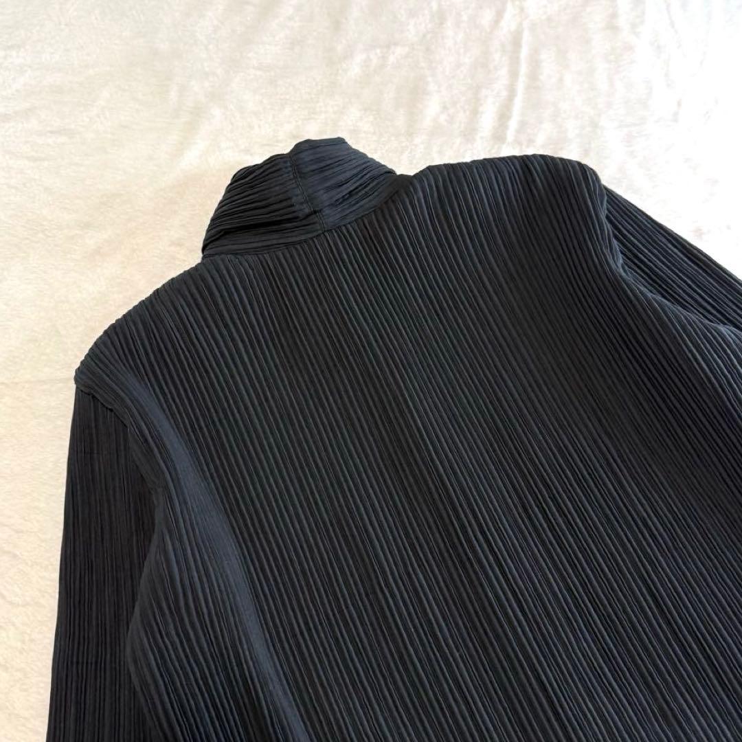 イッセイミヤケ プリーツ テーラードジャケット ブラック 日本製 M